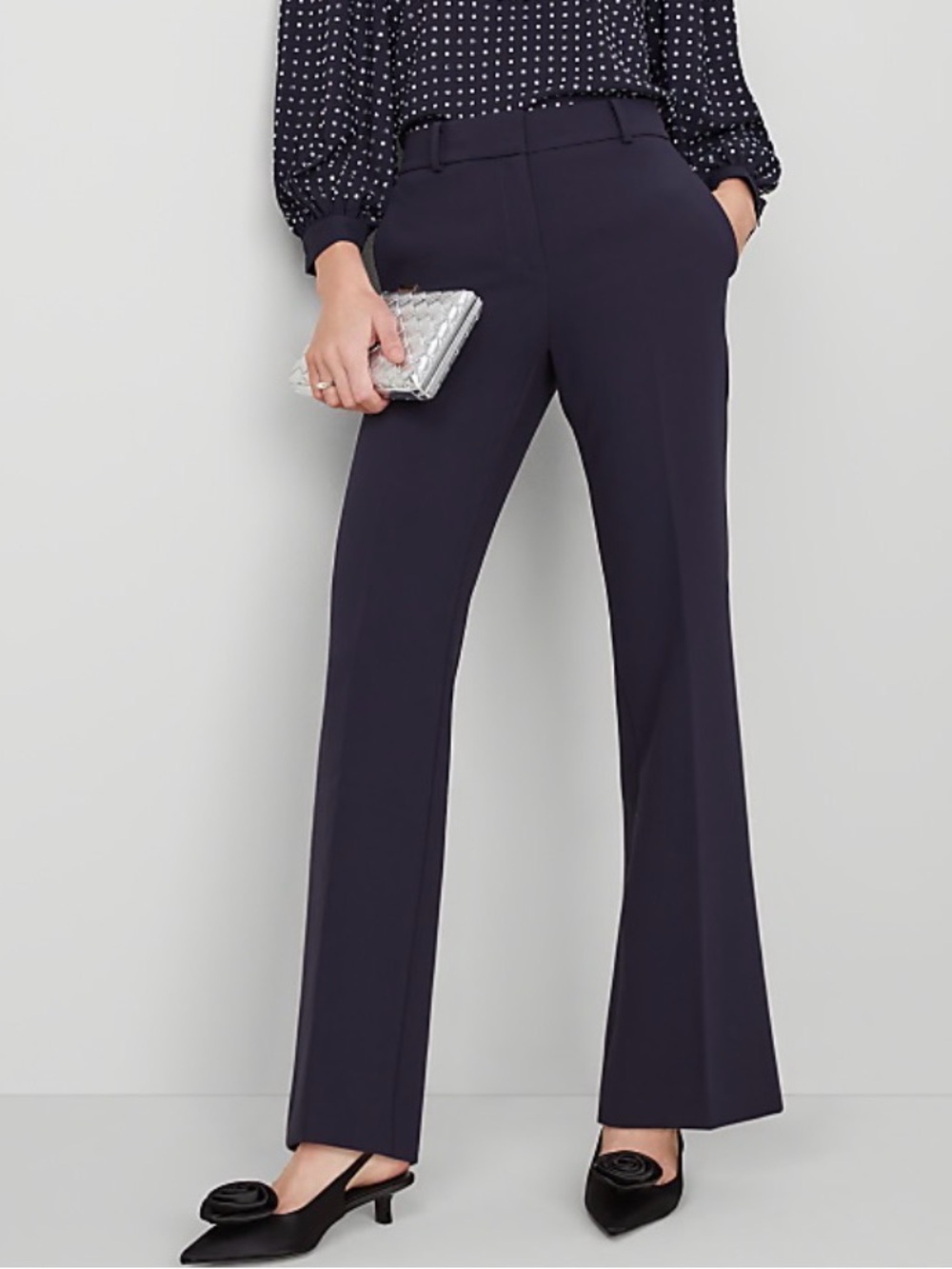 NWT Ann Taylor The Jayne Trouser in Night Sky Size 8